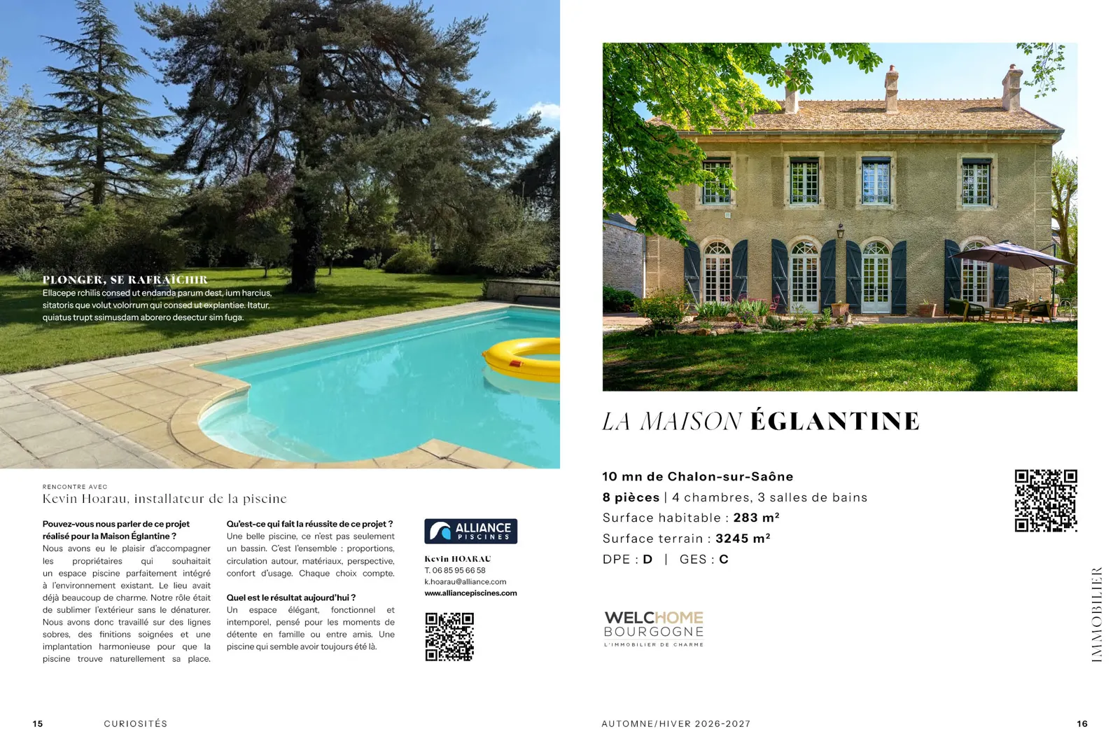 Immobilier — Fiche & extérieurs