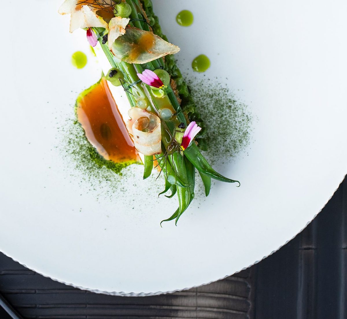 Une assiette du restaurant Cédric Burtin
